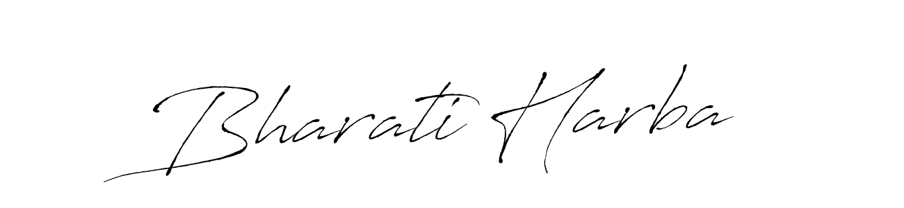 It looks lik you need a new signature style for name Bharati Harba. Design unique handwritten (Antro_Vectra) signature with our free signature maker in just a few clicks. Bharati Harba signature style 6 images and pictures png