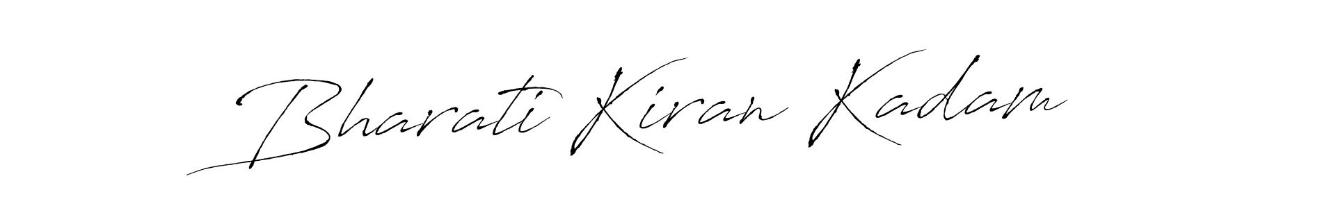 Bharati Kiran Kadam stylish signature style. Best Handwritten Sign (Antro_Vectra) for my name. Handwritten Signature Collection Ideas for my name Bharati Kiran Kadam. Bharati Kiran Kadam signature style 6 images and pictures png