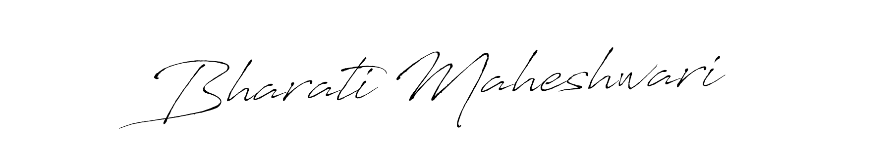 How to make Bharati Maheshwari signature? Antro_Vectra is a professional autograph style. Create handwritten signature for Bharati Maheshwari name. Bharati Maheshwari signature style 6 images and pictures png