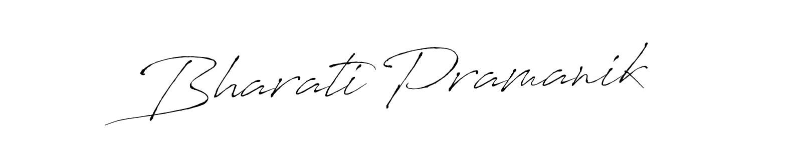 You should practise on your own different ways (Antro_Vectra) to write your name (Bharati Pramanik) in signature. don't let someone else do it for you. Bharati Pramanik signature style 6 images and pictures png