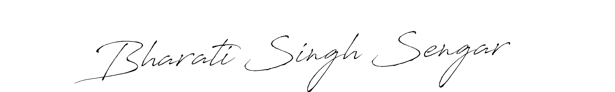 Similarly Antro_Vectra is the best handwritten signature design. Signature creator online .You can use it as an online autograph creator for name Bharati Singh Sengar. Bharati Singh Sengar signature style 6 images and pictures png