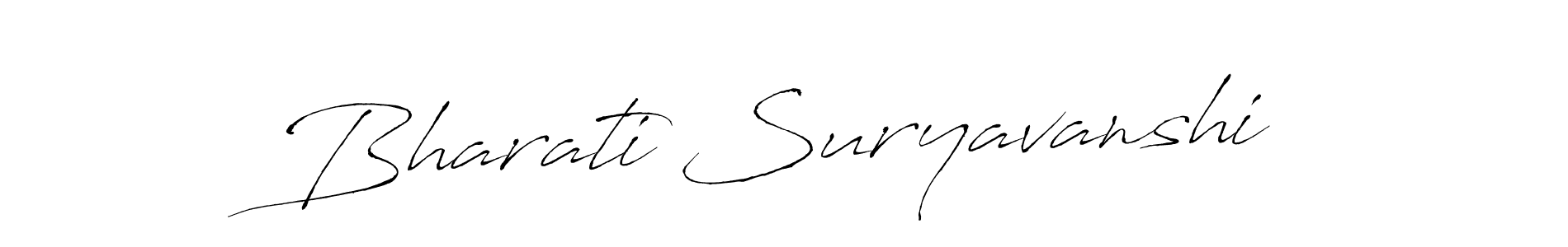 Also we have Bharati Suryavanshi name is the best signature style. Create professional handwritten signature collection using Antro_Vectra autograph style. Bharati Suryavanshi signature style 6 images and pictures png