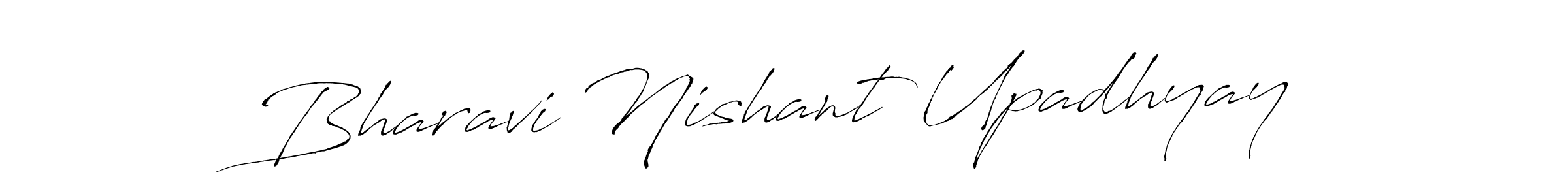 This is the best signature style for the Bharavi Nishant Upadhyay name. Also you like these signature font (Antro_Vectra). Mix name signature. Bharavi Nishant Upadhyay signature style 6 images and pictures png