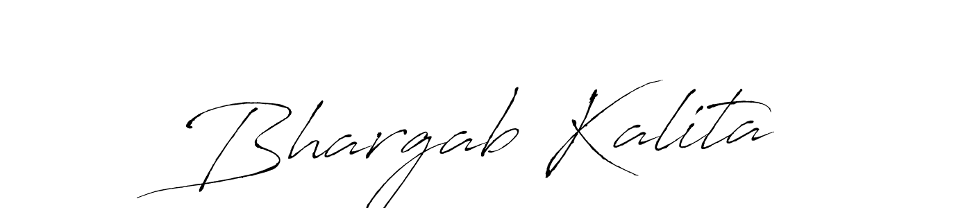 Make a beautiful signature design for name Bhargab Kalita. With this signature (Antro_Vectra) style, you can create a handwritten signature for free. Bhargab Kalita signature style 6 images and pictures png