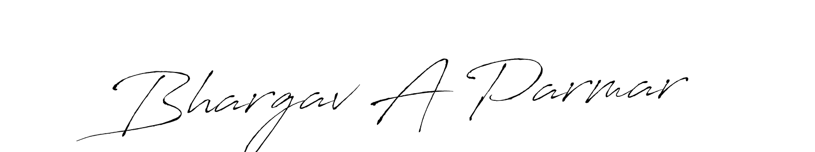It looks lik you need a new signature style for name Bhargav A Parmar. Design unique handwritten (Antro_Vectra) signature with our free signature maker in just a few clicks. Bhargav A Parmar signature style 6 images and pictures png