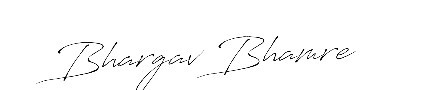 How to make Bhargav Bhamre name signature. Use Antro_Vectra style for creating short signs online. This is the latest handwritten sign. Bhargav Bhamre signature style 6 images and pictures png