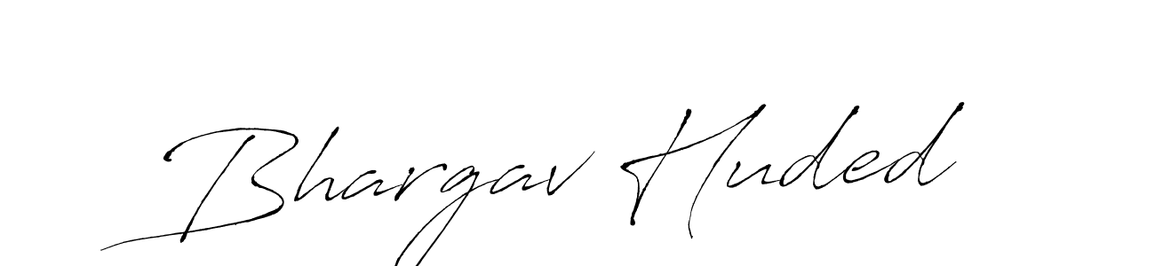 Create a beautiful signature design for name Bhargav Huded. With this signature (Antro_Vectra) fonts, you can make a handwritten signature for free. Bhargav Huded signature style 6 images and pictures png