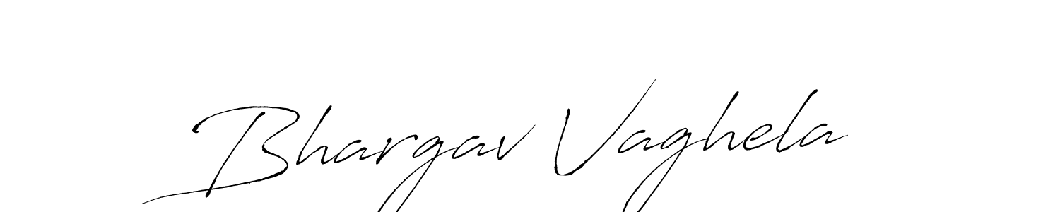 Create a beautiful signature design for name Bhargav Vaghela. With this signature (Antro_Vectra) fonts, you can make a handwritten signature for free. Bhargav Vaghela signature style 6 images and pictures png