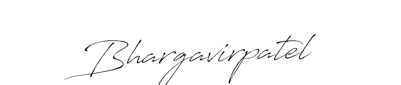 Design your own signature with our free online signature maker. With this signature software, you can create a handwritten (Antro_Vectra) signature for name Bhargavirpatel. Bhargavirpatel signature style 6 images and pictures png