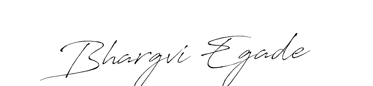 How to make Bhargvi Egade name signature. Use Antro_Vectra style for creating short signs online. This is the latest handwritten sign. Bhargvi Egade signature style 6 images and pictures png