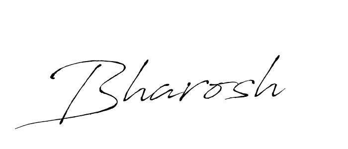 How to make Bharosh signature? Antro_Vectra is a professional autograph style. Create handwritten signature for Bharosh name. Bharosh signature style 6 images and pictures png