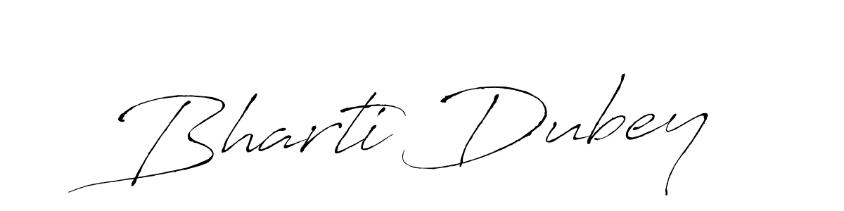 Design your own signature with our free online signature maker. With this signature software, you can create a handwritten (Antro_Vectra) signature for name Bharti Dubey. Bharti Dubey signature style 6 images and pictures png