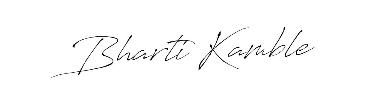 Bharti Kamble stylish signature style. Best Handwritten Sign (Antro_Vectra) for my name. Handwritten Signature Collection Ideas for my name Bharti Kamble. Bharti Kamble signature style 6 images and pictures png