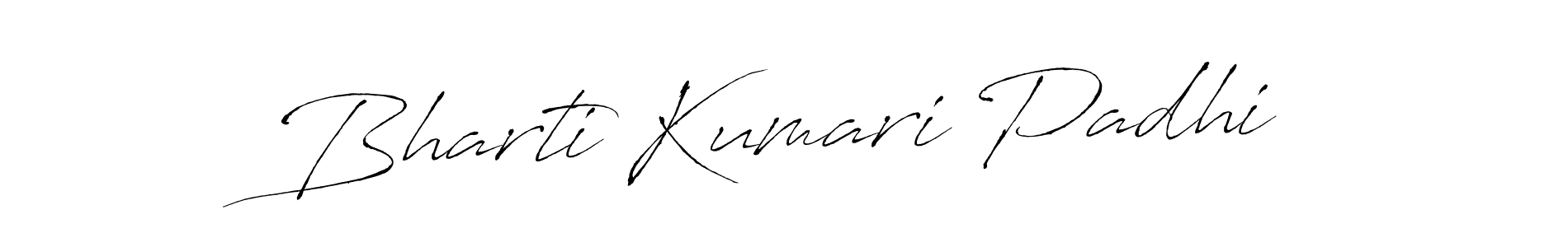 Design your own signature with our free online signature maker. With this signature software, you can create a handwritten (Antro_Vectra) signature for name Bharti Kumari Padhi. Bharti Kumari Padhi signature style 6 images and pictures png