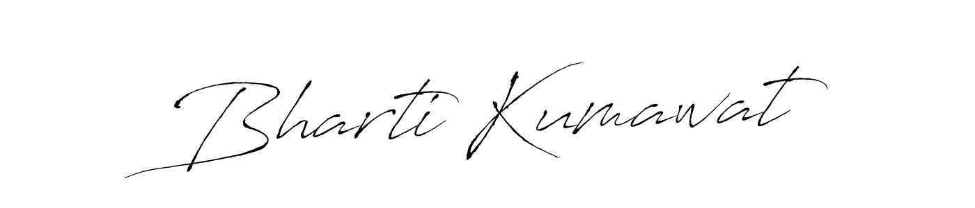 Bharti Kumawat stylish signature style. Best Handwritten Sign (Antro_Vectra) for my name. Handwritten Signature Collection Ideas for my name Bharti Kumawat. Bharti Kumawat signature style 6 images and pictures png