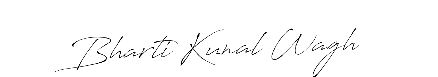 This is the best signature style for the Bharti Kunal Wagh name. Also you like these signature font (Antro_Vectra). Mix name signature. Bharti Kunal Wagh signature style 6 images and pictures png