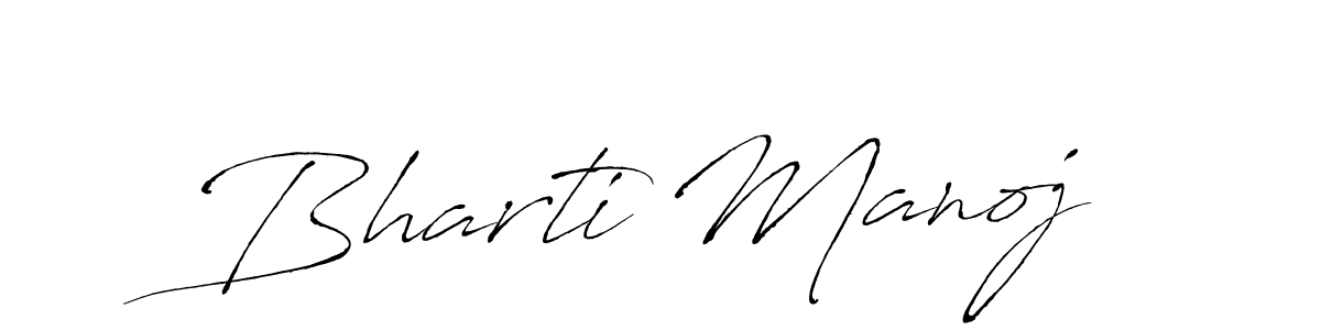 Also You can easily find your signature by using the search form. We will create Bharti Manoj name handwritten signature images for you free of cost using Antro_Vectra sign style. Bharti Manoj signature style 6 images and pictures png