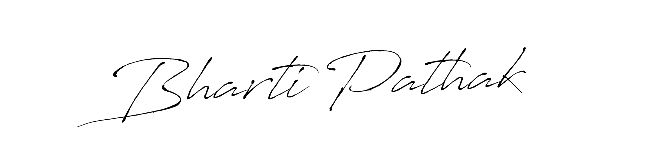 How to make Bharti Pathak name signature. Use Antro_Vectra style for creating short signs online. This is the latest handwritten sign. Bharti Pathak signature style 6 images and pictures png