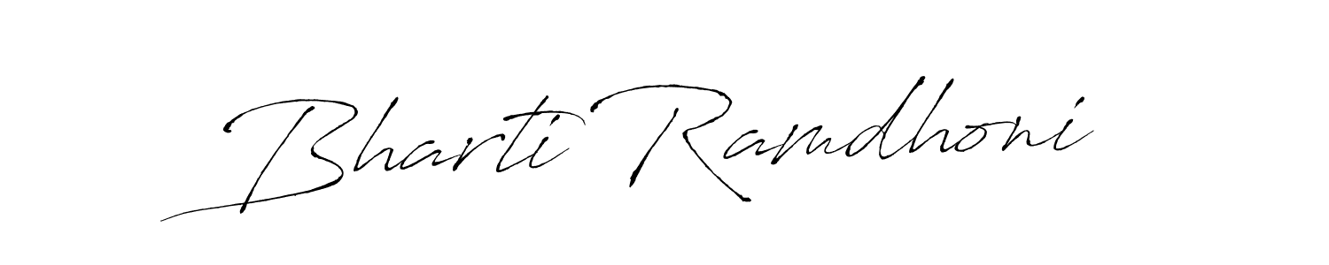 You can use this online signature creator to create a handwritten signature for the name Bharti Ramdhoni. This is the best online autograph maker. Bharti Ramdhoni signature style 6 images and pictures png