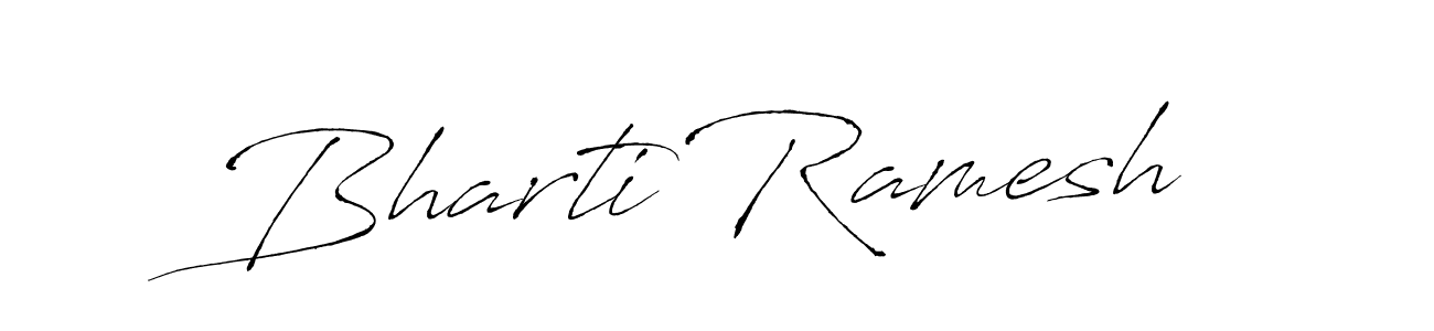 Make a beautiful signature design for name Bharti Ramesh. With this signature (Antro_Vectra) style, you can create a handwritten signature for free. Bharti Ramesh signature style 6 images and pictures png