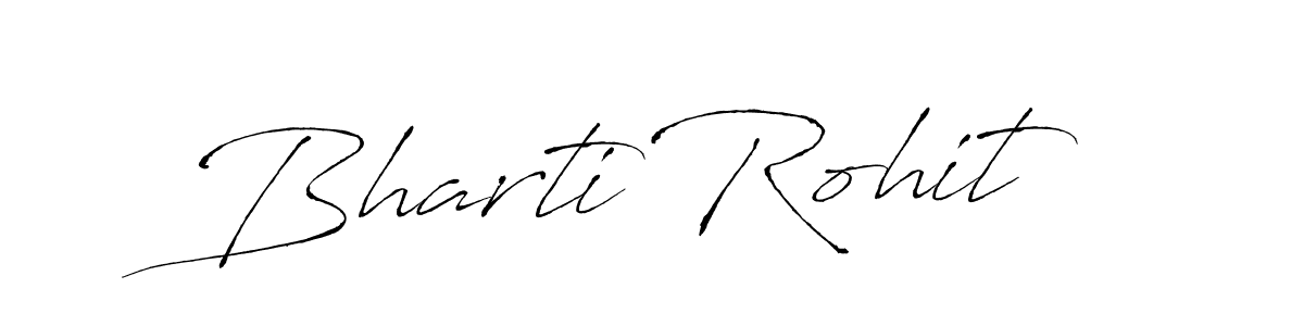 The best way (Antro_Vectra) to make a short signature is to pick only two or three words in your name. The name Bharti Rohit include a total of six letters. For converting this name. Bharti Rohit signature style 6 images and pictures png