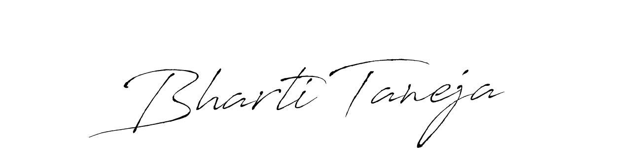 The best way (Antro_Vectra) to make a short signature is to pick only two or three words in your name. The name Bharti Taneja include a total of six letters. For converting this name. Bharti Taneja signature style 6 images and pictures png