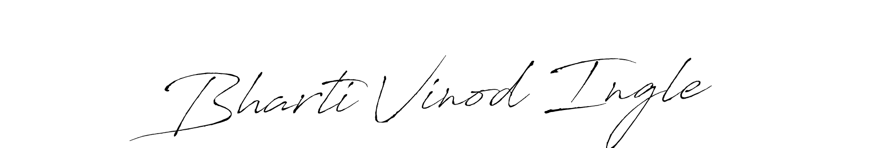 Design your own signature with our free online signature maker. With this signature software, you can create a handwritten (Antro_Vectra) signature for name Bharti Vinod Ingle. Bharti Vinod Ingle signature style 6 images and pictures png