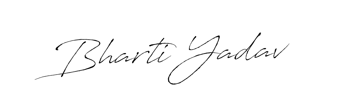 It looks lik you need a new signature style for name Bharti Yadav. Design unique handwritten (Antro_Vectra) signature with our free signature maker in just a few clicks. Bharti Yadav signature style 6 images and pictures png