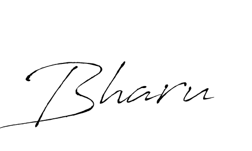 Use a signature maker to create a handwritten signature online. With this signature software, you can design (Antro_Vectra) your own signature for name Bharu. Bharu signature style 6 images and pictures png