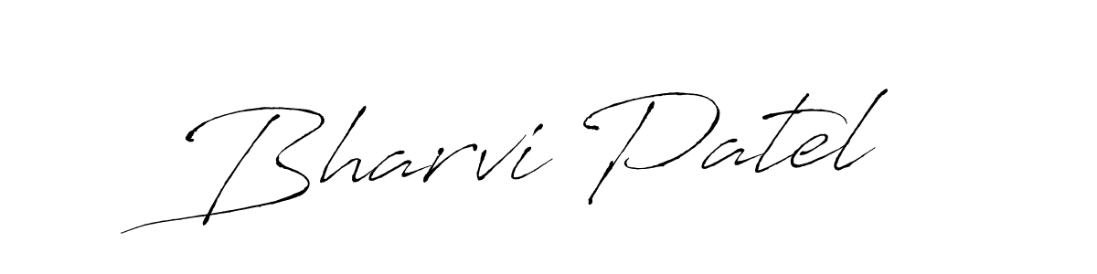 Make a beautiful signature design for name Bharvi Patel. With this signature (Antro_Vectra) style, you can create a handwritten signature for free. Bharvi Patel signature style 6 images and pictures png