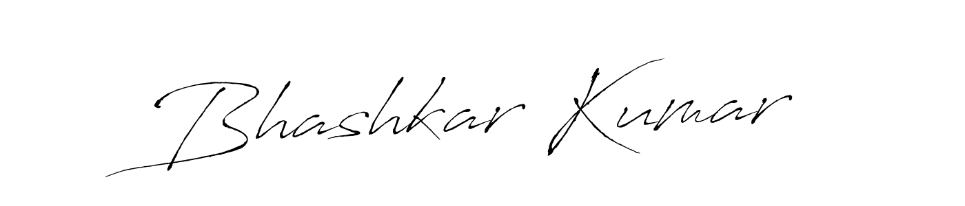 Create a beautiful signature design for name Bhashkar Kumar. With this signature (Antro_Vectra) fonts, you can make a handwritten signature for free. Bhashkar Kumar signature style 6 images and pictures png