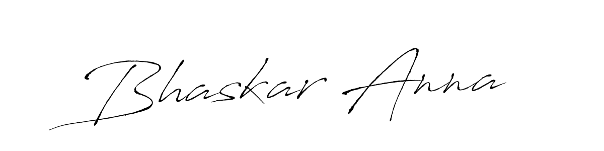 Design your own signature with our free online signature maker. With this signature software, you can create a handwritten (Antro_Vectra) signature for name Bhaskar Anna. Bhaskar Anna signature style 6 images and pictures png