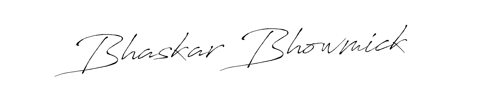 Bhaskar Bhowmick stylish signature style. Best Handwritten Sign (Antro_Vectra) for my name. Handwritten Signature Collection Ideas for my name Bhaskar Bhowmick. Bhaskar Bhowmick signature style 6 images and pictures png