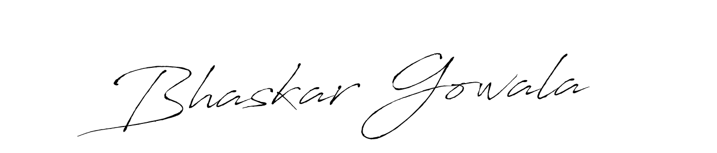 How to make Bhaskar Gowala signature? Antro_Vectra is a professional autograph style. Create handwritten signature for Bhaskar Gowala name. Bhaskar Gowala signature style 6 images and pictures png