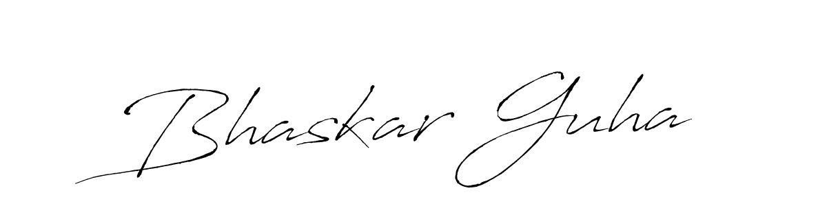 How to make Bhaskar Guha name signature. Use Antro_Vectra style for creating short signs online. This is the latest handwritten sign. Bhaskar Guha signature style 6 images and pictures png