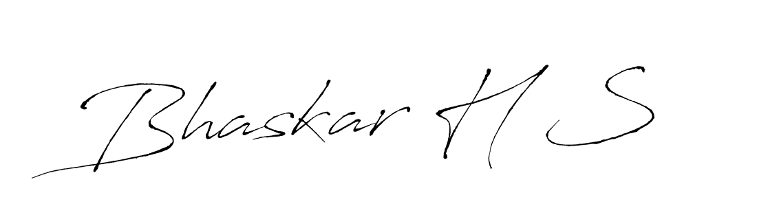 How to make Bhaskar H S signature? Antro_Vectra is a professional autograph style. Create handwritten signature for Bhaskar H S name. Bhaskar H S signature style 6 images and pictures png