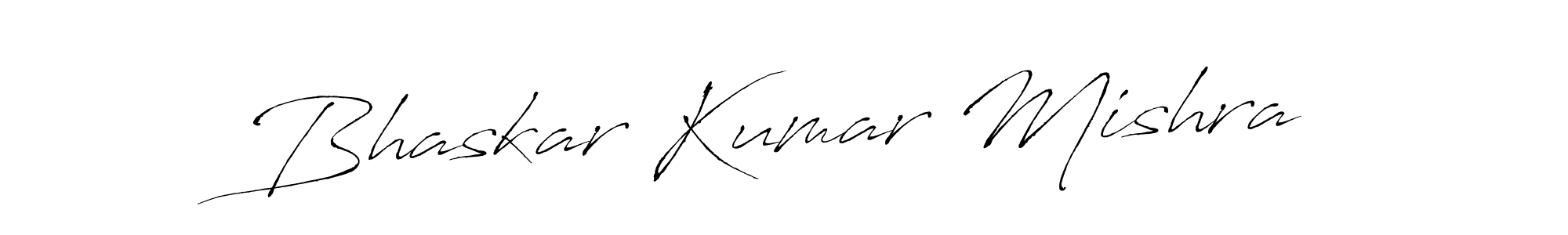 How to make Bhaskar Kumar Mishra name signature. Use Antro_Vectra style for creating short signs online. This is the latest handwritten sign. Bhaskar Kumar Mishra signature style 6 images and pictures png