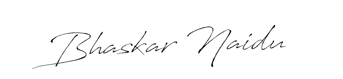 Create a beautiful signature design for name Bhaskar Naidu. With this signature (Antro_Vectra) fonts, you can make a handwritten signature for free. Bhaskar Naidu signature style 6 images and pictures png