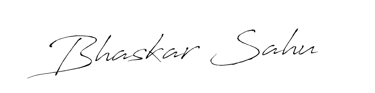 Make a beautiful signature design for name Bhaskar Sahu. With this signature (Antro_Vectra) style, you can create a handwritten signature for free. Bhaskar Sahu signature style 6 images and pictures png