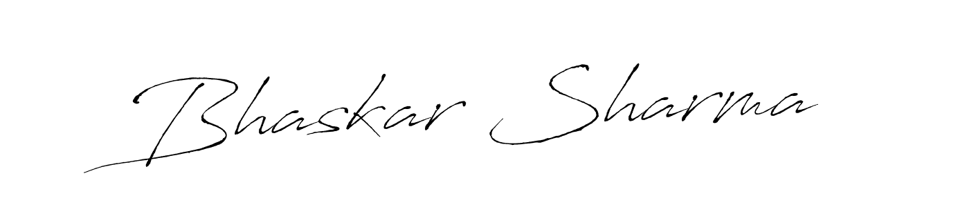 Create a beautiful signature design for name Bhaskar Sharma. With this signature (Antro_Vectra) fonts, you can make a handwritten signature for free. Bhaskar Sharma signature style 6 images and pictures png