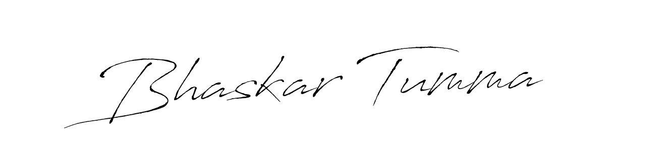 Also we have Bhaskar Tumma name is the best signature style. Create professional handwritten signature collection using Antro_Vectra autograph style. Bhaskar Tumma signature style 6 images and pictures png