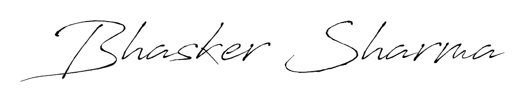 Style your name Bhasker Sharma with confidence using Antro_Vectra signature design. Simple, elegant, and ready for immediate document use. Bhasker Sharma signature style 6 images and pictures png