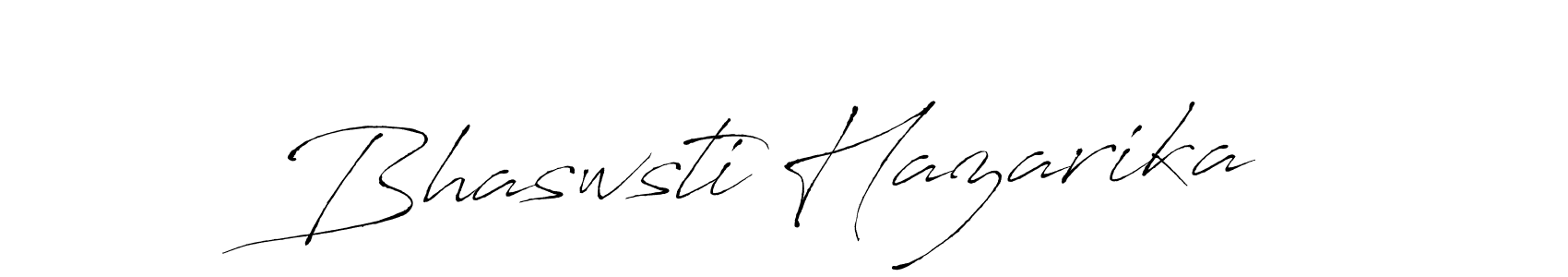 Make a beautiful signature design for name Bhaswsti Hazarika. With this signature (Antro_Vectra) style, you can create a handwritten signature for free. Bhaswsti Hazarika signature style 6 images and pictures png