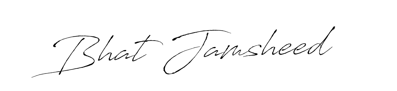 Create a beautiful signature design for name Bhat Jamsheed. With this signature (Antro_Vectra) fonts, you can make a handwritten signature for free. Bhat Jamsheed signature style 6 images and pictures png