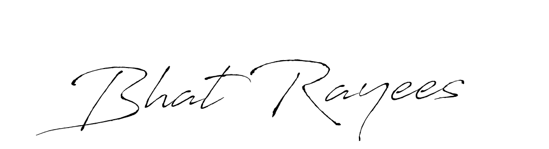 Antro_Vectra is a professional signature style that is perfect for those who want to add a touch of class to their signature. It is also a great choice for those who want to make their signature more unique. Get Bhat Rayees name to fancy signature for free. Bhat Rayees signature style 6 images and pictures png