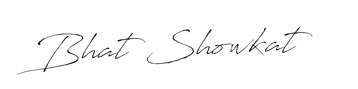 Design your own signature with our free online signature maker. With this signature software, you can create a handwritten (Antro_Vectra) signature for name Bhat Showkat. Bhat Showkat signature style 6 images and pictures png