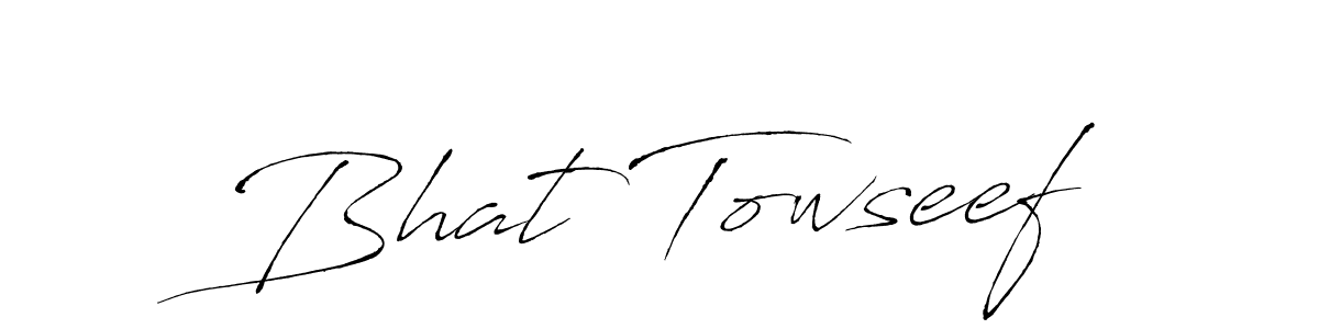Similarly Antro_Vectra is the best handwritten signature design. Signature creator online .You can use it as an online autograph creator for name Bhat Towseef. Bhat Towseef signature style 6 images and pictures png