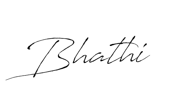 Create a beautiful signature design for name Bhathi. With this signature (Antro_Vectra) fonts, you can make a handwritten signature for free. Bhathi signature style 6 images and pictures png