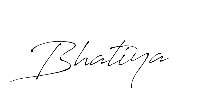 Make a beautiful signature design for name Bhatiya. With this signature (Antro_Vectra) style, you can create a handwritten signature for free. Bhatiya signature style 6 images and pictures png