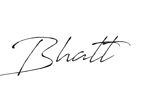 Design your own signature with our free online signature maker. With this signature software, you can create a handwritten (Antro_Vectra) signature for name Bhatt. Bhatt signature style 6 images and pictures png